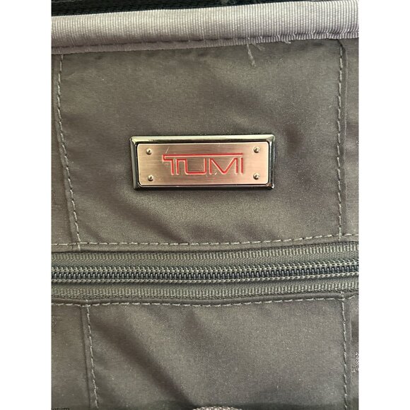 Tumi Expandable Black Nylon Leather Laptop Briefcase Carry On W/Shoulder Strap - Picture 7 of 13